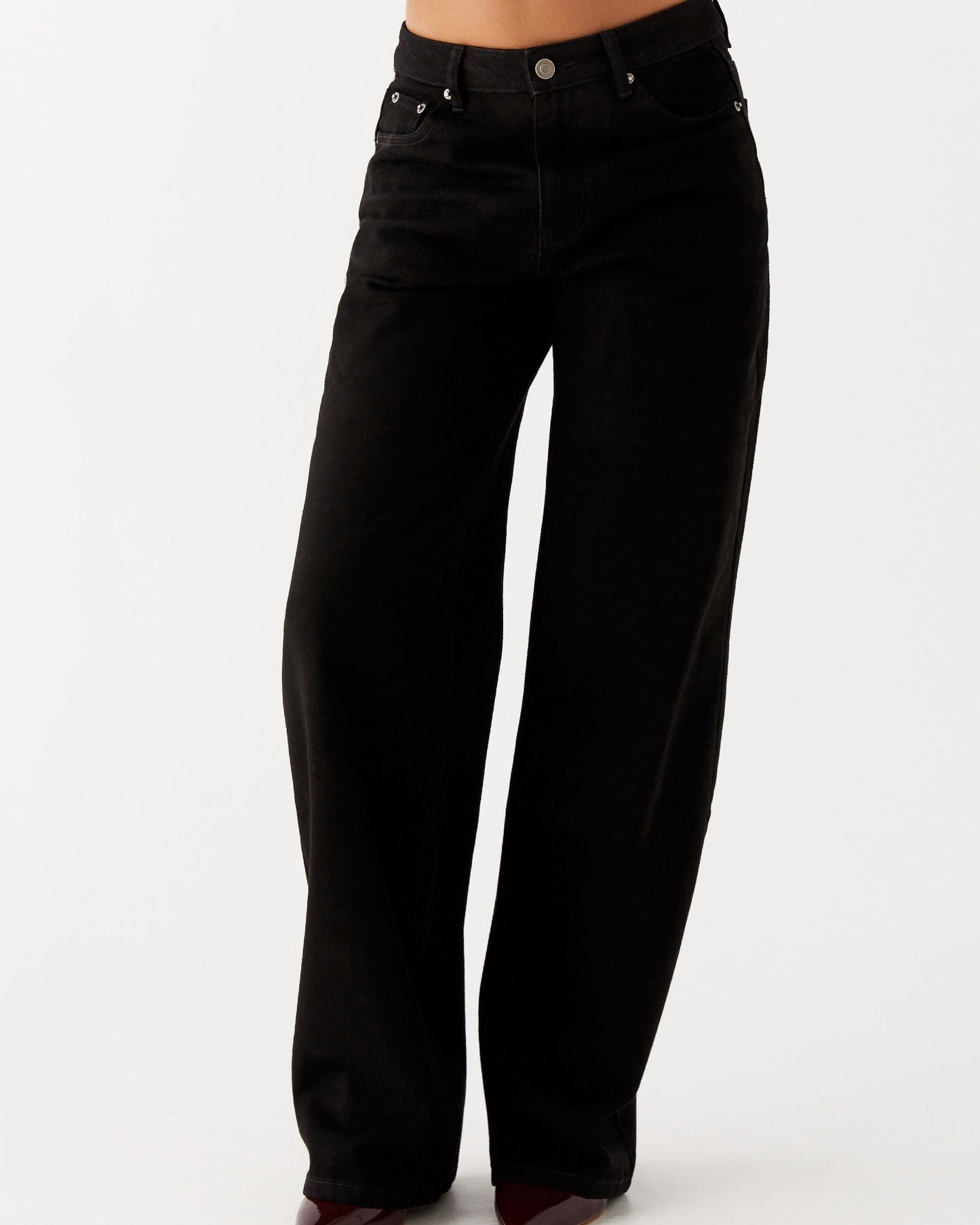 Anna Black Low Rise Denim Jeans